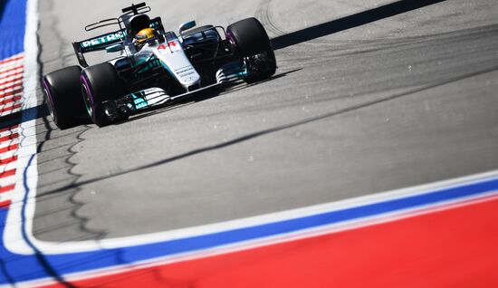 Auto racing. Formula 1 Russian Grand Prix. Free practice. Third session