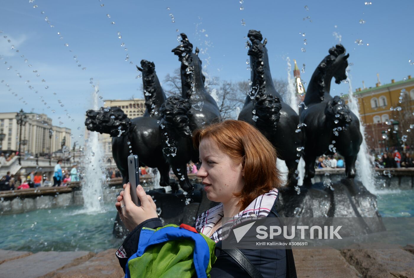 Fountain season opens in Moscow