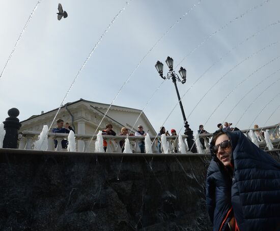 Fountain season opens in Moscow