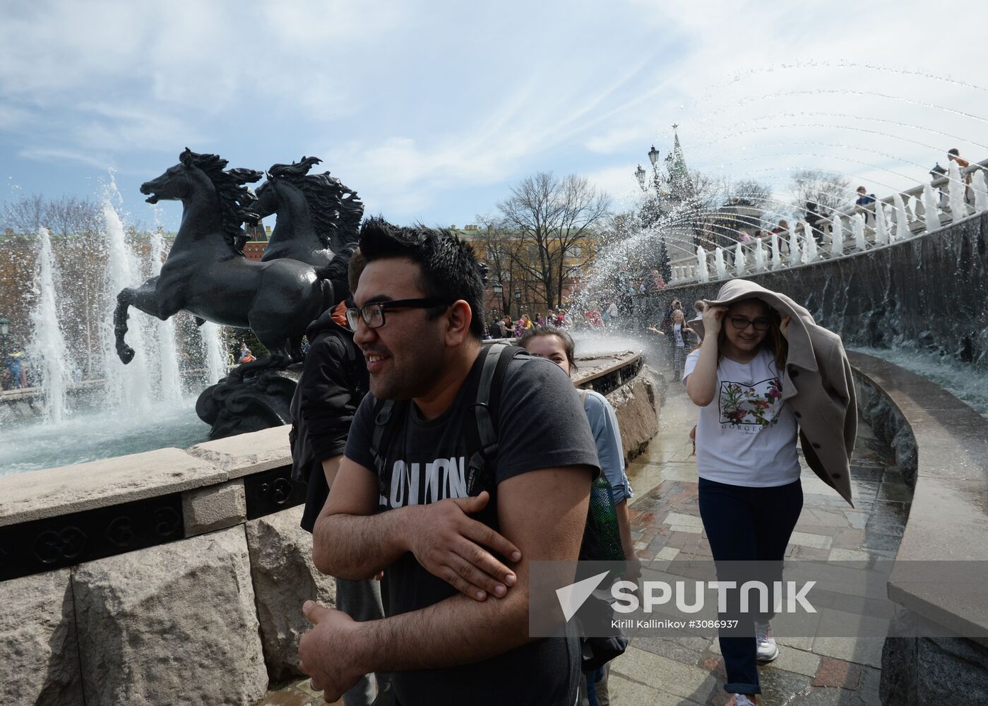 Fountain season opens in Moscow