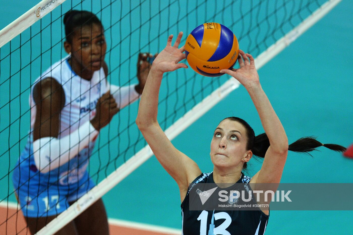 Russian women's volleyball championship. Dynamo Kazan vs. Dynamo Moscow