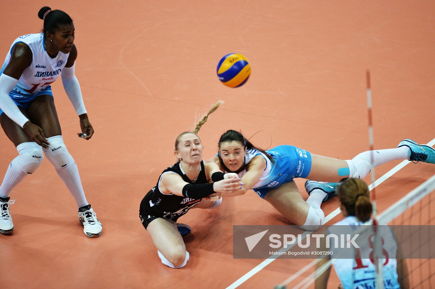 Russian women's volleyball championship. Dynamo Kazan vs. Dynamo Moscow