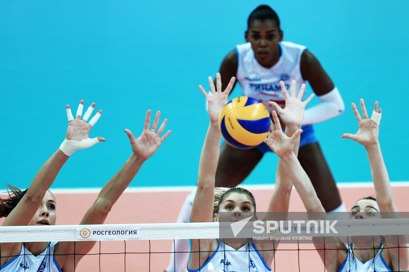Russian women's volleyball championship. Dynamo Kazan vs. Dynamo Moscow