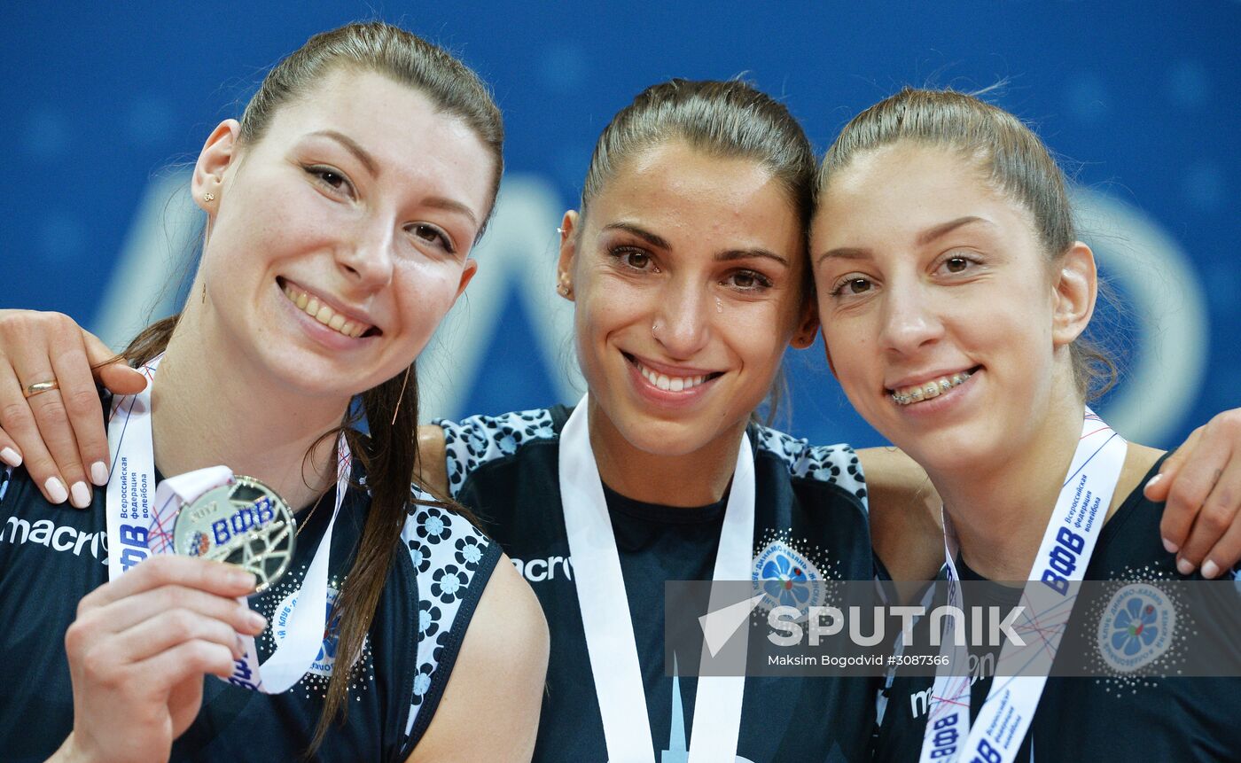 Russian Volleyball Championship. Women. Dinamo-Kazan vs. Dinamo