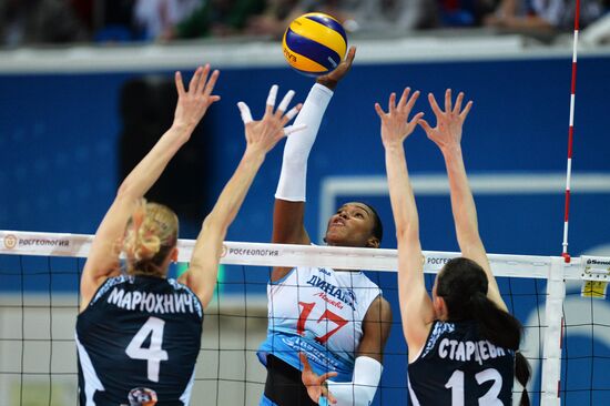 Russian Volleyball Championship. Women. Dinamo-Kazan vs. Dinamo