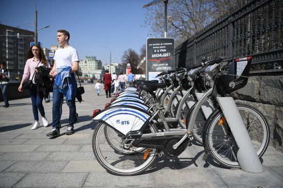 Bike rentals open in Moscow