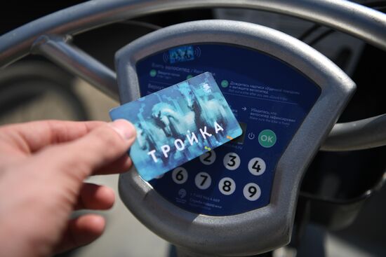 Bike rental stations open in Moscow