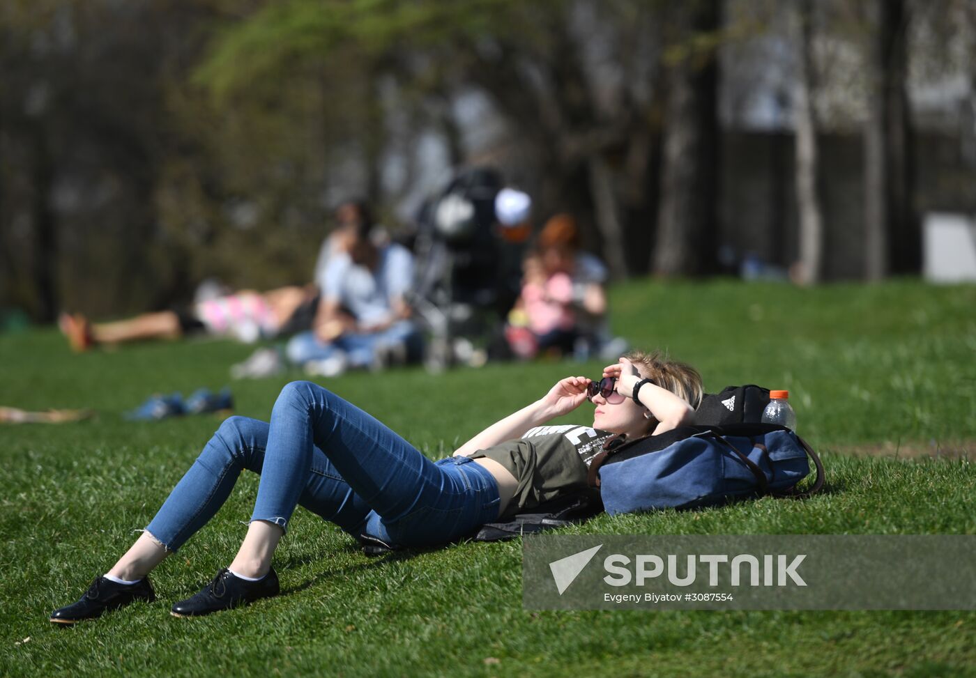 Leisure at Gorky Central Park of Culture and Recreation in Moscow
