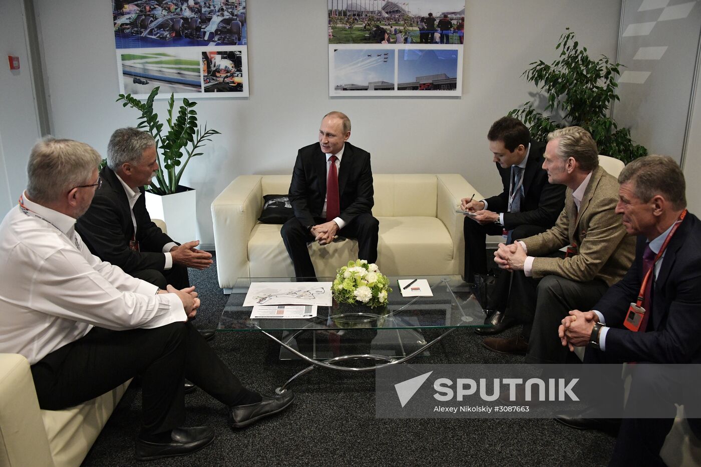 President Vladimir Putin attends Russian leg of Formula One in Sochi