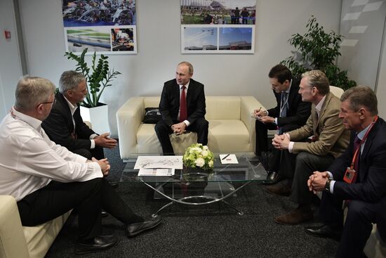 President Vladimir Putin attends Russian leg of Formula One in Sochi