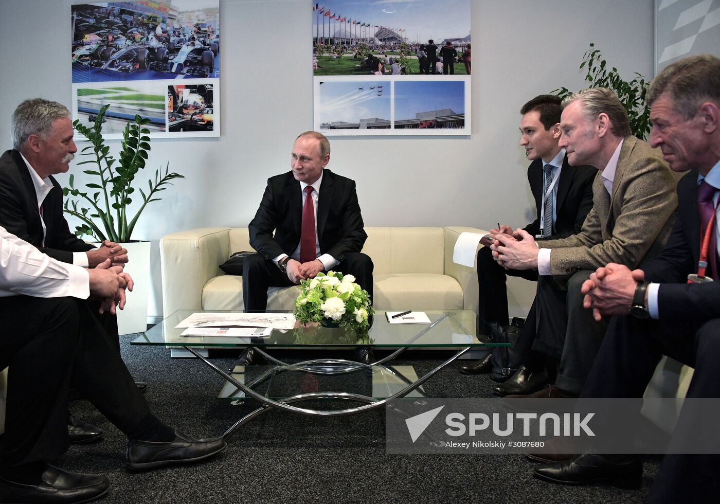 President Vladimir Putin attends Russian leg of Formula One in Sochi