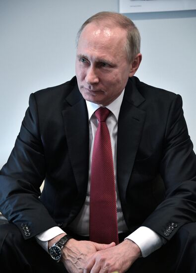 President Vladimir Putin attends Russian leg of Formula One in Sochi