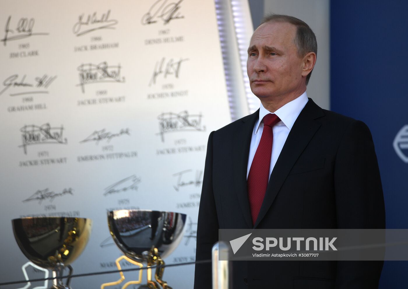 President Vladimir Putin attends Russian leg of Formula One in Sochi