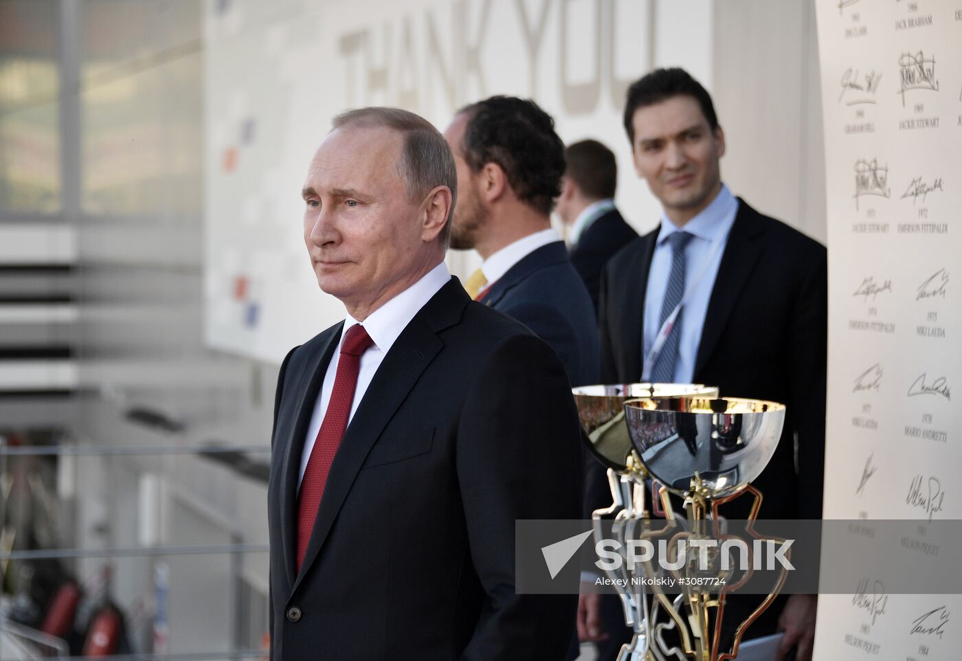 President Vladimir Putin attends Russian leg of Formula One in Sochi