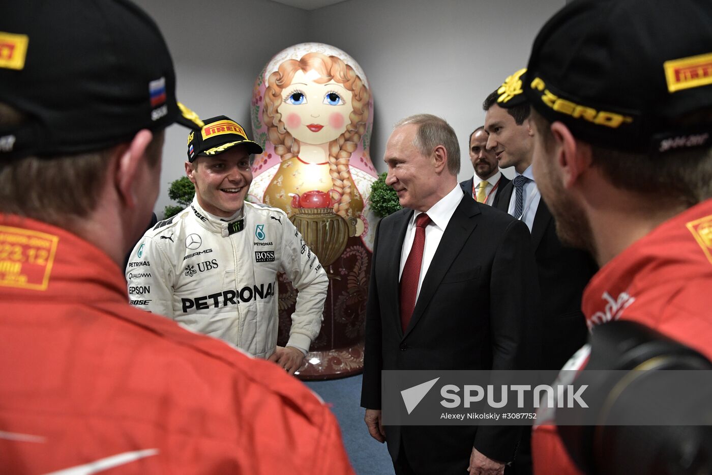 President Vladimir Putin attends Russian leg of Formula One in Sochi