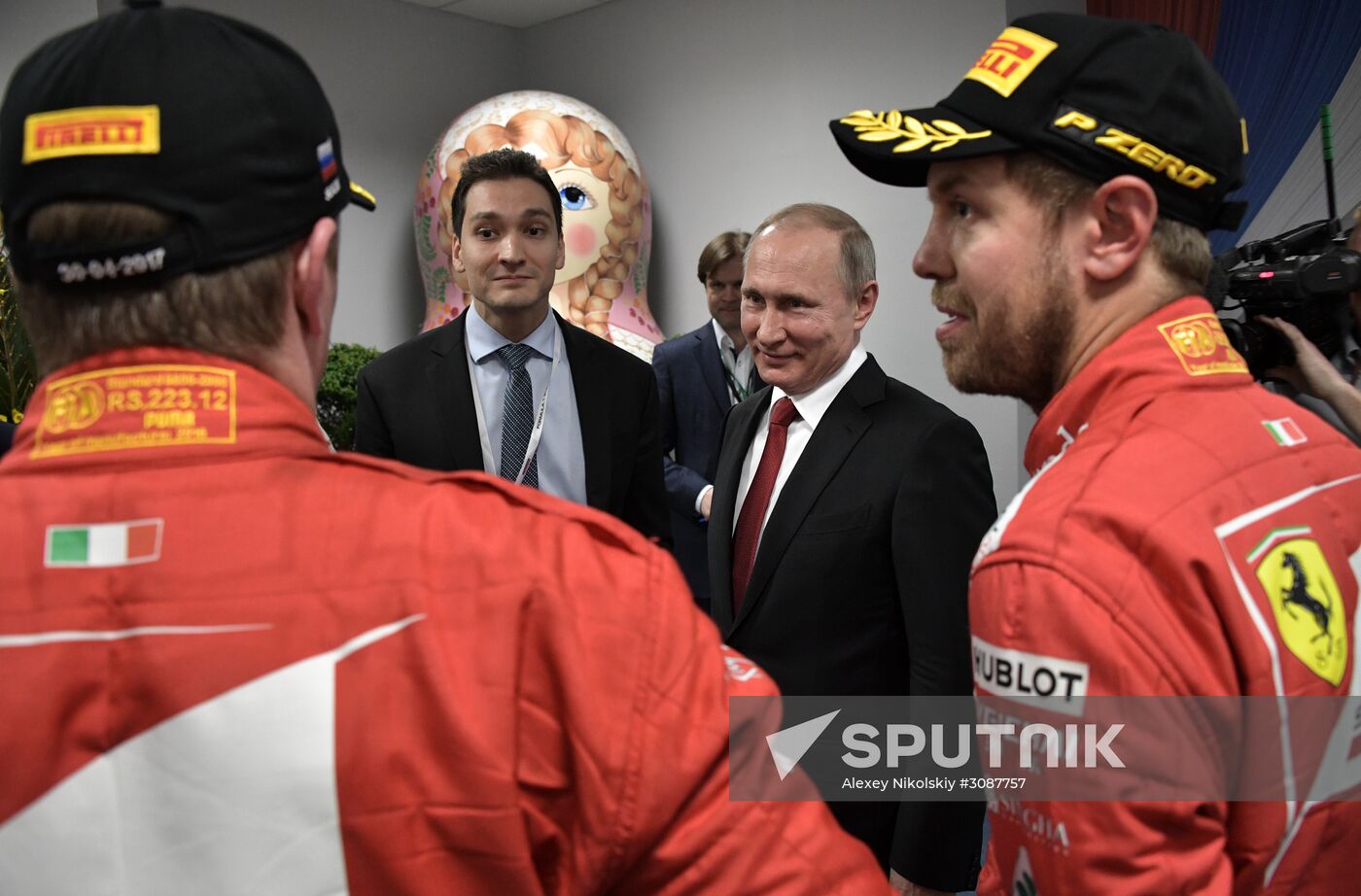 President Vladimir Putin attends Russian leg of Formula One in Sochi