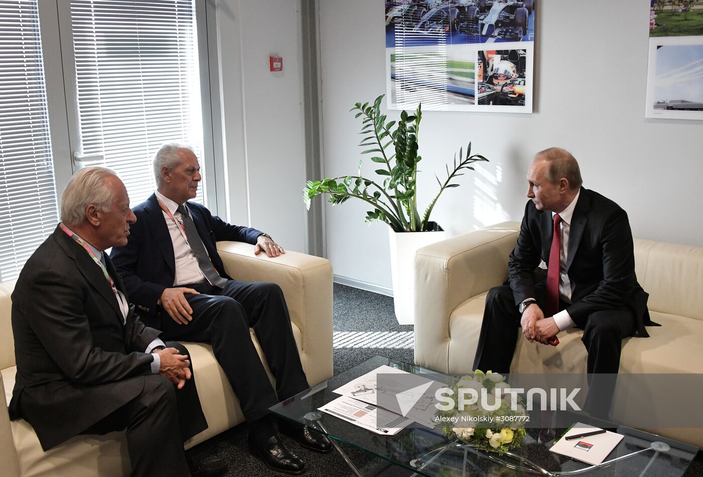 President Vladimir Putin attends Russian leg of Formula One in Sochi