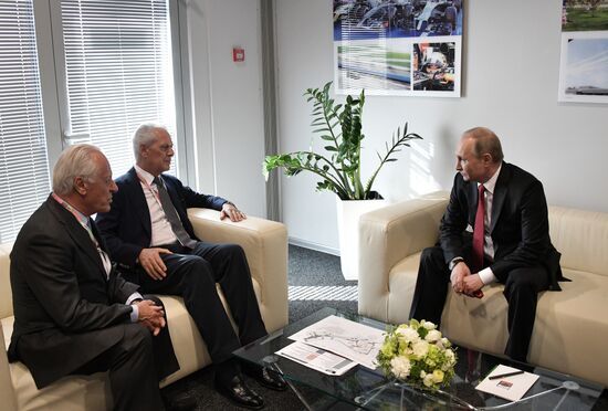 President Vladimir Putin attends Russian leg of Formula One in Sochi