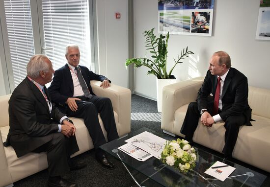 President Vladimir Putin attends Russian leg of Formula One in Sochi