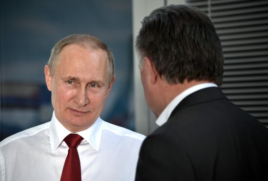 President Vladimir Putin attends Russian leg of Formula One in Sochi