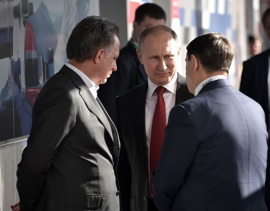 President Vladimir Putin attends Russian leg of Formula One in Sochi
