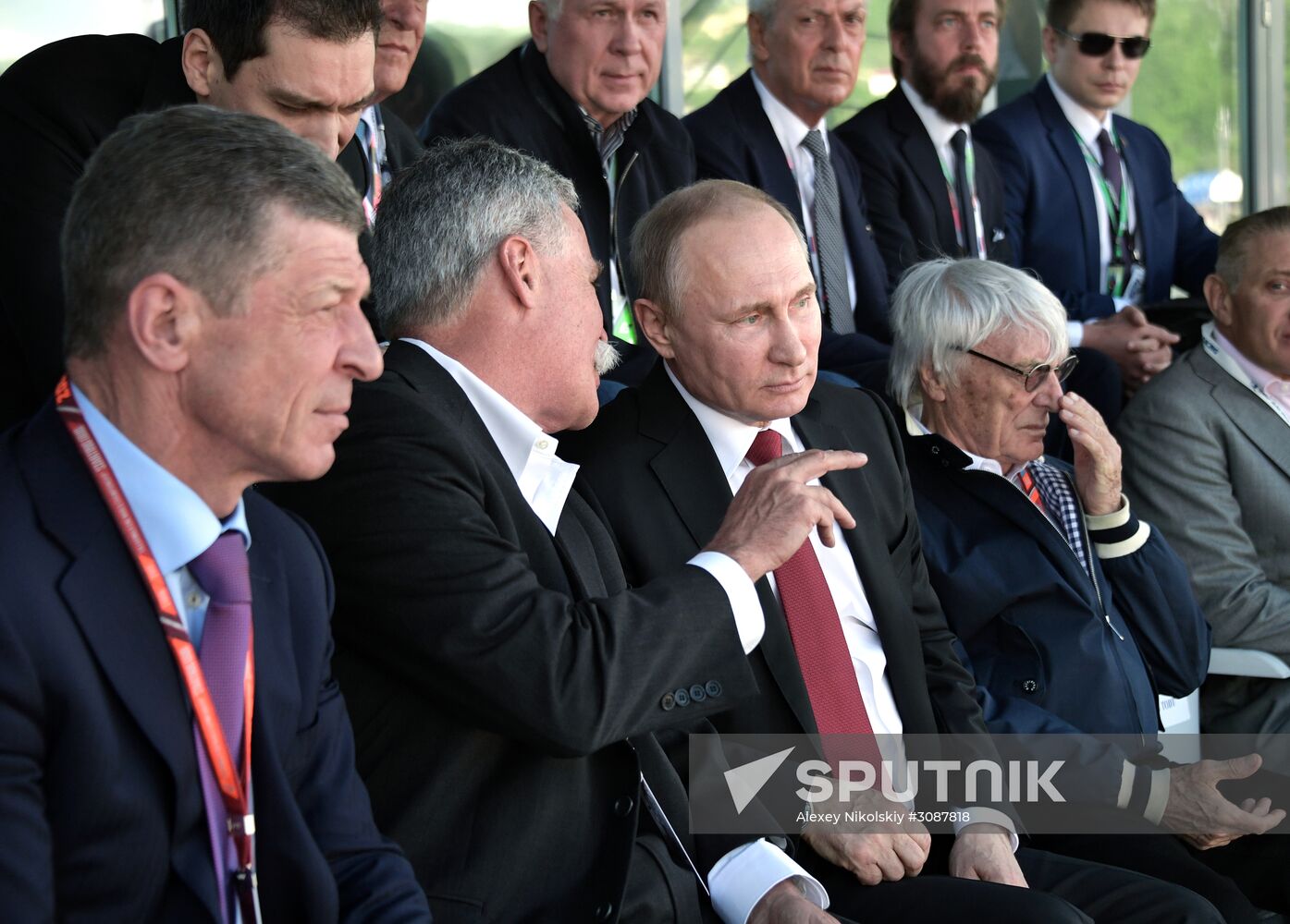 President Vladimir Putin attends Russian leg of Formula One in Sochi