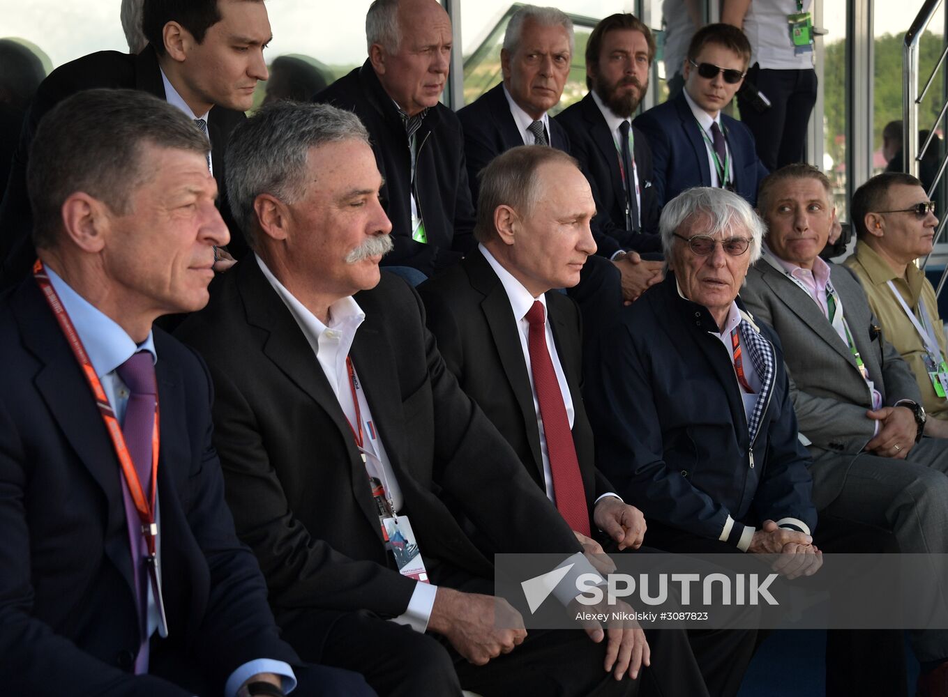 President Vladimir Putin attends Russian leg of Formula One in Sochi