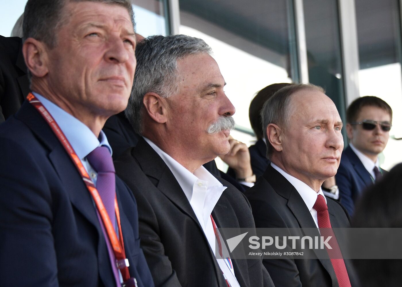President Vladimir Putin attends Russian leg of Formula One in Sochi