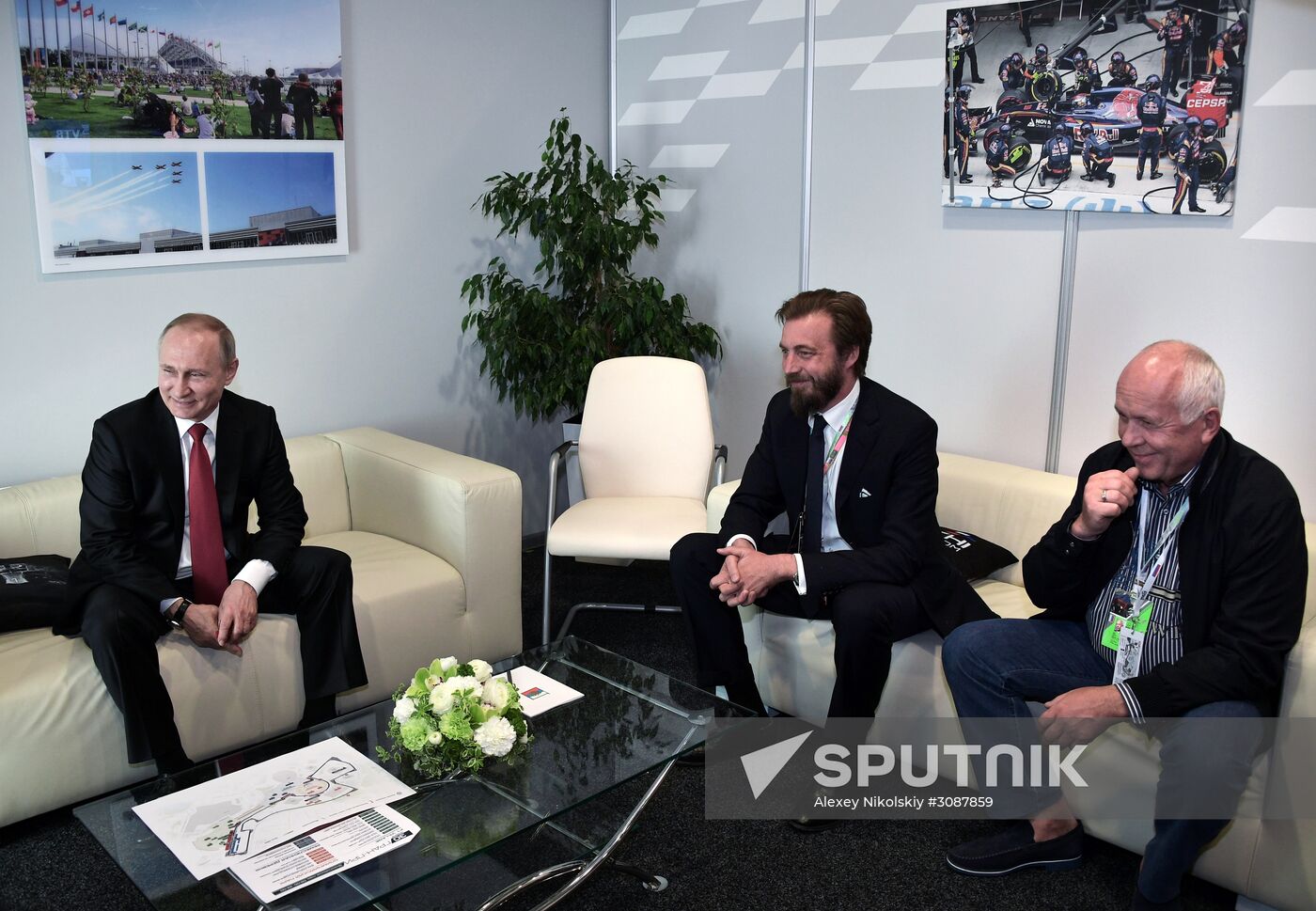 President Vladimir Putin attends Russian leg of Formula One in Sochi