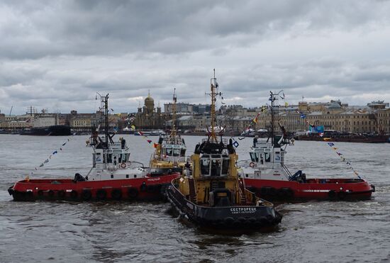 Festival of icebreakers in St. Petersburg