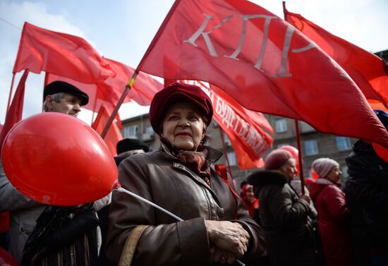 May Day celebrations in Russian cities