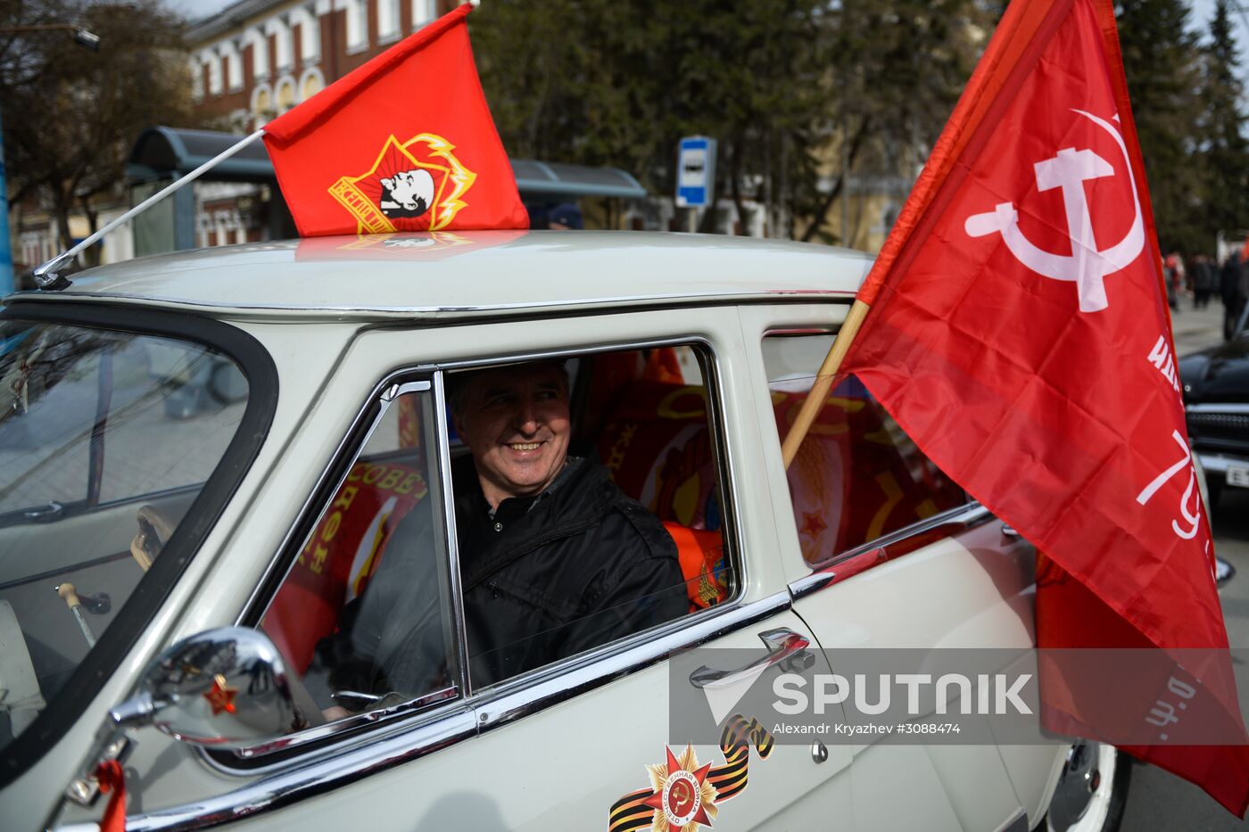 May Day celebrations in Russian cities