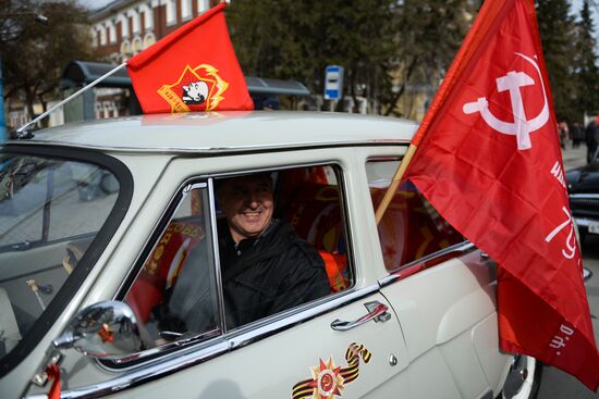 May Day celebrations in Russian cities