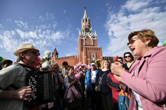 May Day demonstration on Red Square