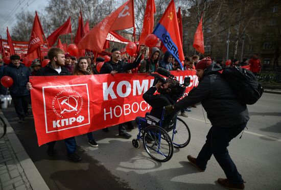 May Day celebrations in Russian cities