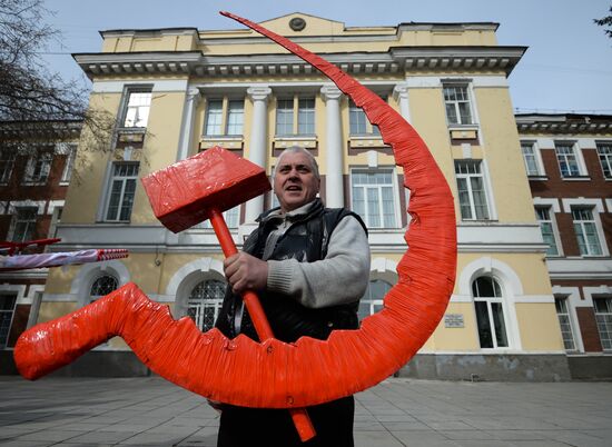 May Day celebrations in Russian cities