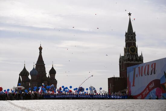 May Day demonstration on Red Square