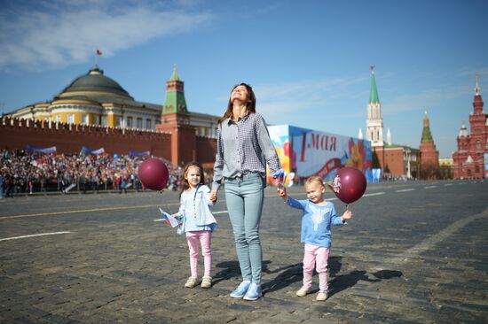 Labor Day demonstration on Red Square
