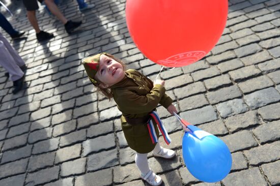 Labor Day demonstration on Red Square