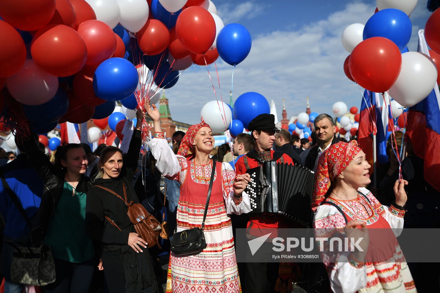 May Day demonstration on Red Square