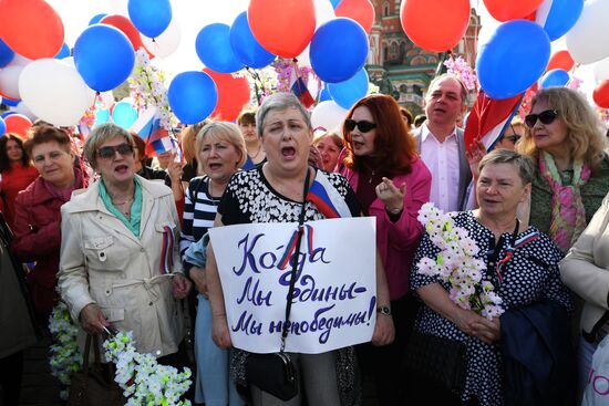 May Day demonstration on Red Square