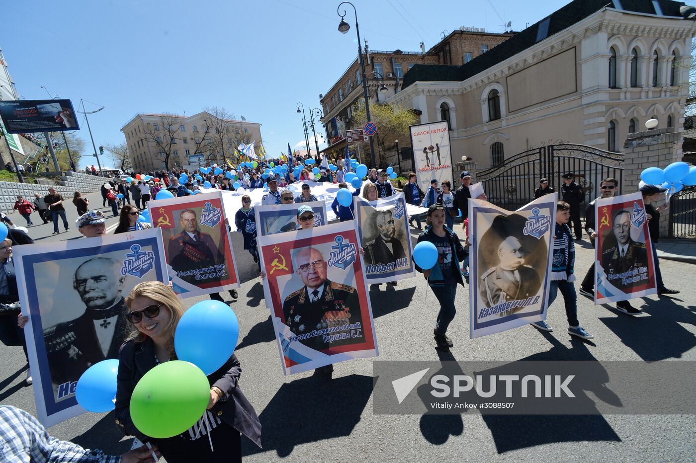 May Day celebrations in Russian cities