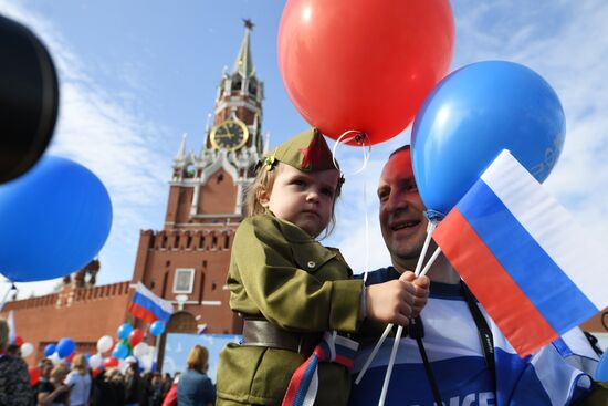 May Day demonstration on Red Square