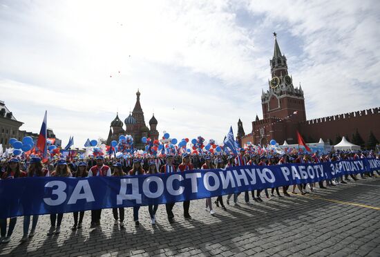 May Day demonstration on Red Square