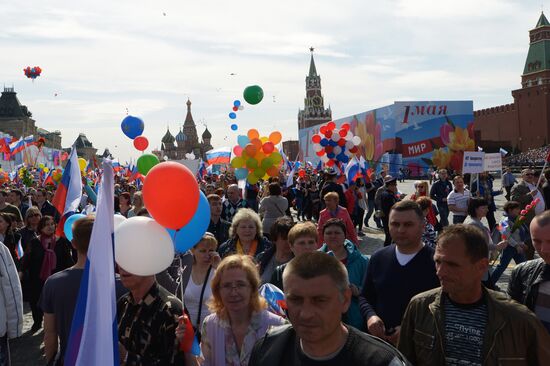 May Day demonstration on Red Square