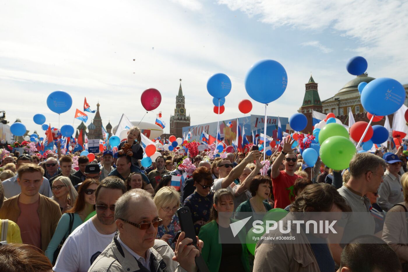 May Day demonstration on Red Square