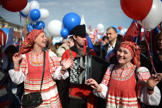 May Day demonstration on Red Square