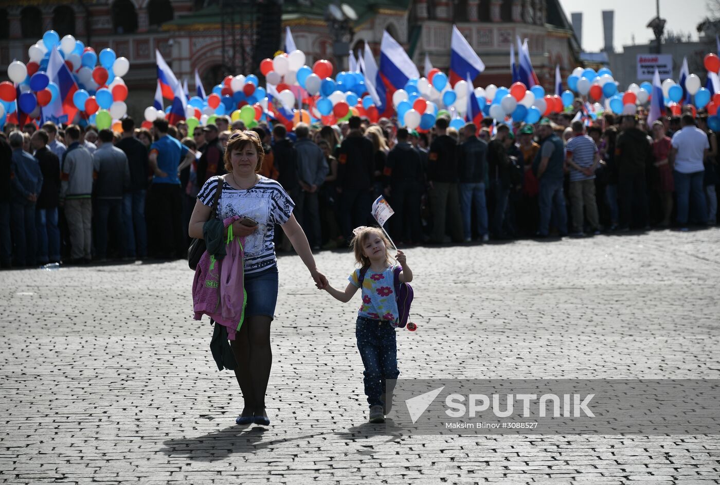May Day demonstration on Red Square