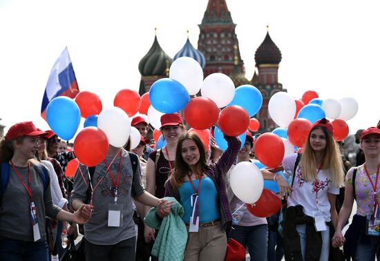 Labor Day demonstration on Red Square