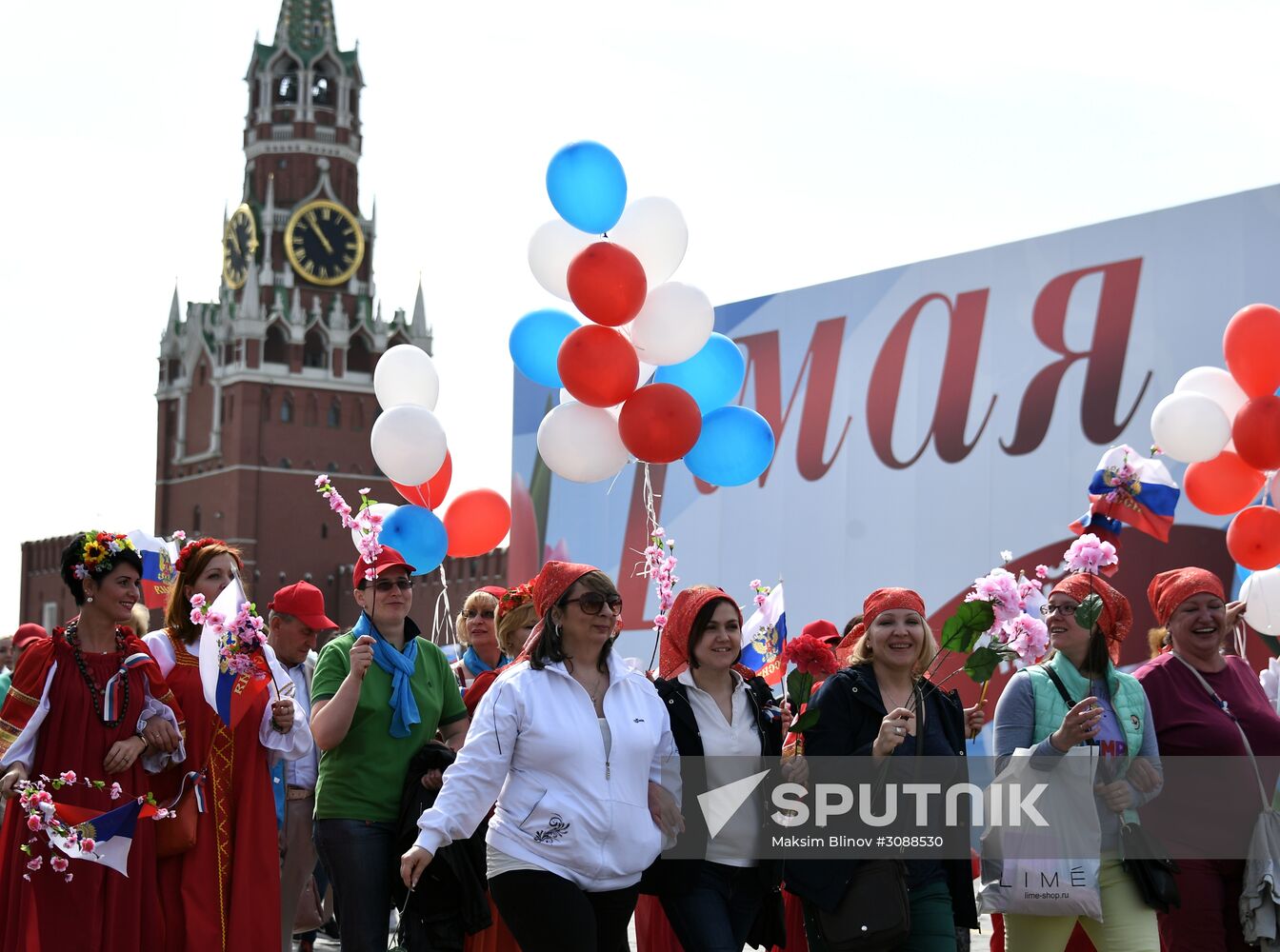 May Day demonstration on Red Square